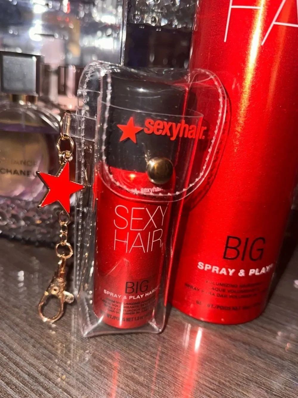 Sexy Hair Big Sexy Hair Spray & Play 16oz, Big Spray & Play Harder With Keychain